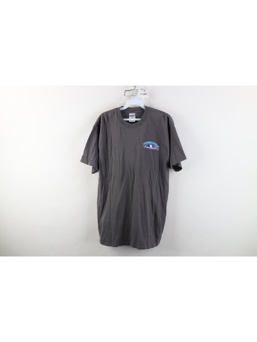 Vintage Mens Medium Captain Cook Cheeseburger In Paradise Short Sleeve T-Shirt